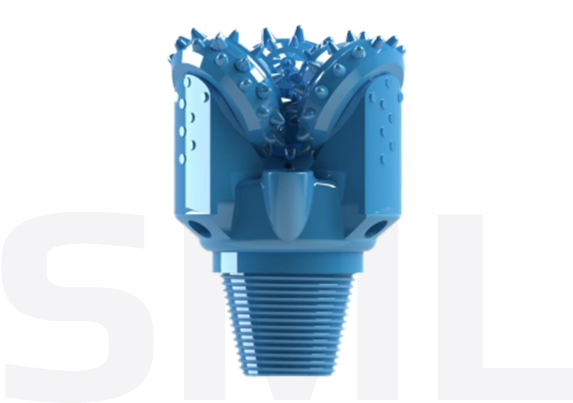 Punta triconica con denti in acciaio