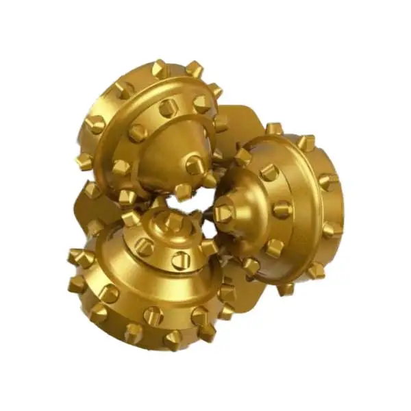 Come fa una punta da trapano triconica TCI Crush and Shear Rock